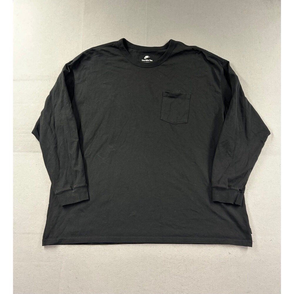 Nike Black Loose Long Sleeve Pocket 3XL T-Shirt